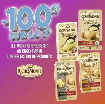Richesmonts bon plan sur une sélection de produits de la marque richesmonts