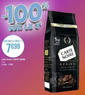 Géant Casino Carte noire café grains offre