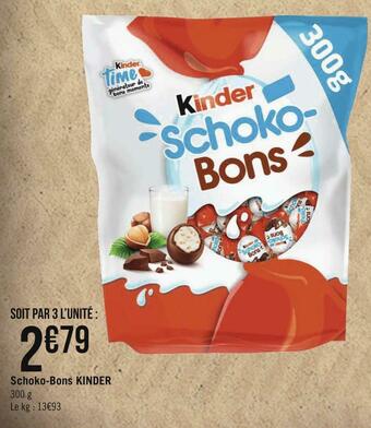 Géant Casino Kinder schoko-bons offre