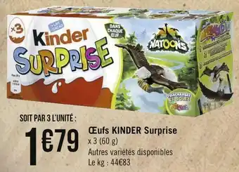 Géant Casino Ferrero œufs kinder surprise offre