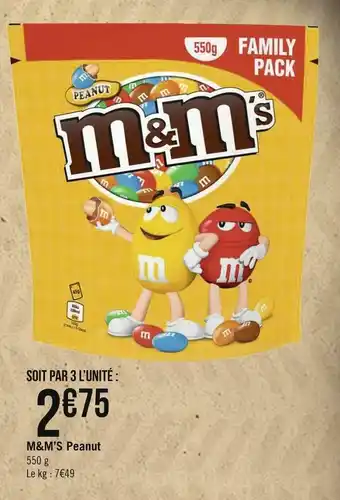 Géant Casino M&m’s m&m’s peanut offre