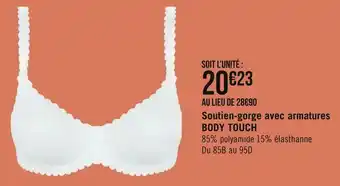 Géant Casino Dim soutien-gorge avec armatures body touch offre