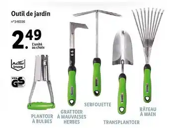 Lidl Outil De Jardin Acier Inox offre