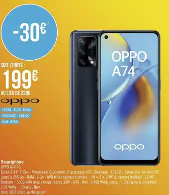 Géant Casino Oppo smartphone offre