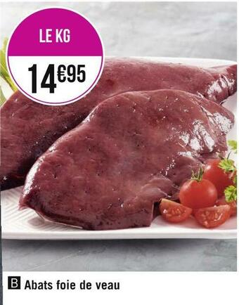 Géant Casino Abats foie de veau offre