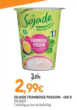 naturéO SOJADE FRAMBOISE PASSION offre