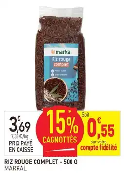 naturéO markal Riz rouge complet offre