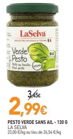 naturéO LA SELVA Pesto Verde Sans Ail offre