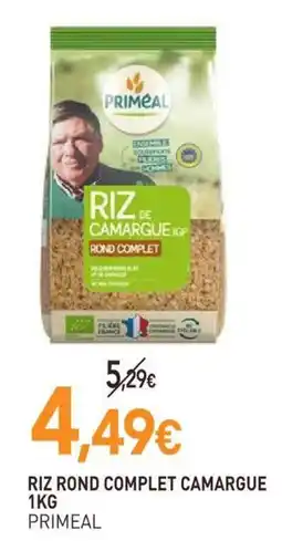 naturéO PRIMEAL RIZ ROND COMPLET CAMARGUE offre