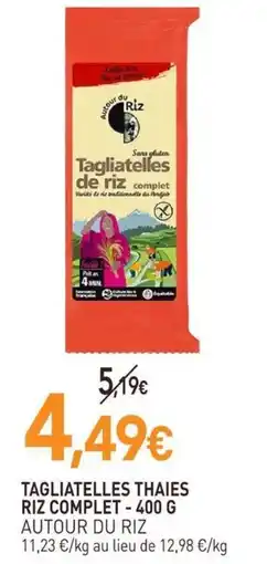 naturéO Autour du riz tagliatelles de riz complet offre