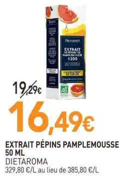 naturéO Dietaroma extrait pépins pamplemousse offre
