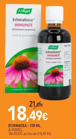 naturéO A.Vogel Echinaforce IMMUNITÉ offre
