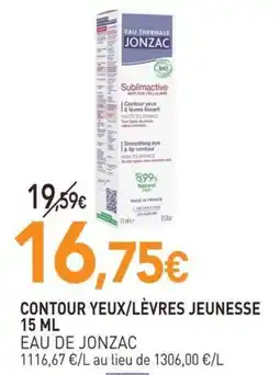 naturéO Eau thermale jonzac contour yeux/lèvres jeunesse offre