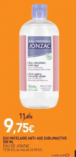 naturéO Eau Thermale JONZAC Eau micellaire anti-âge offre