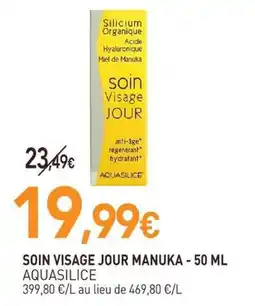 naturéO AQUASILICE SOIN VISAGE JOUR MANUKA offre