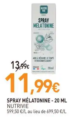 naturéO NUTRIVIE SPRAY MÉLATONINE offre
