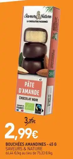 naturéO Saveurs & nature bouchées amandines offre