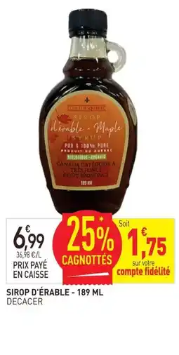 naturéO COULEURSQUEBEC SIROP D'ÉRABLE offre