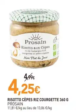 naturéO Prosain risotto cèpes riz courgette offre