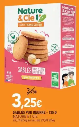 naturéO Nature & Cie Sablés pur beurre offre