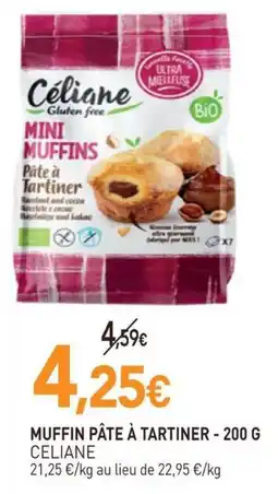 naturéO CÉLIANE MUFFIN PÂTE À TARTINER offre