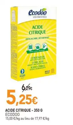 naturéO Ecodoo acide citrique offre