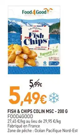naturéO Food4good fish & chips colin msc offre