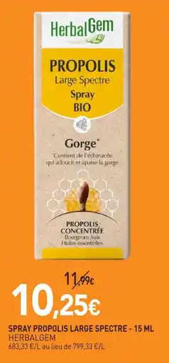 naturéO HerbalGem Propolis Large Spectre offre