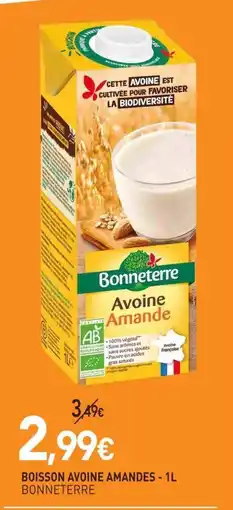 naturéO Bonneterre Boisson avoine amandes offre