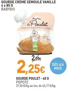 naturéO Popote le Poulet offre