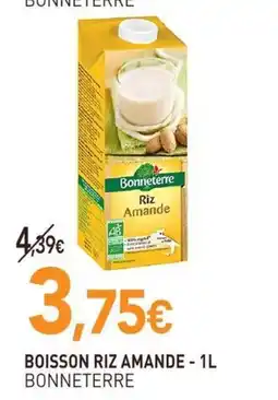 naturéO BONNETERRE BOISSON RIZ AMANDE offre