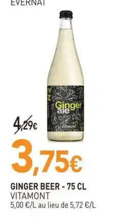 naturéO VITAMONT Ginger ale offre