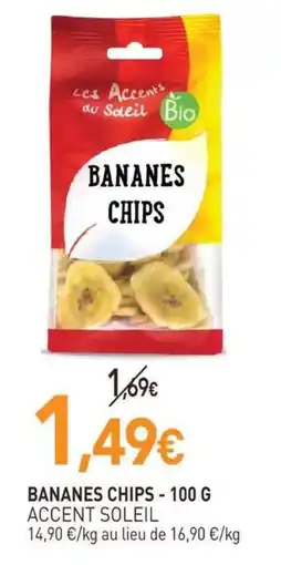 naturéO Accent soleil bananes chips offre