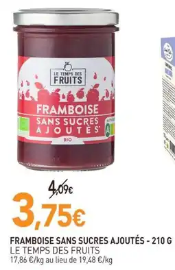naturéO LE TEMPS DES FRUITS FRAMBOISE offre