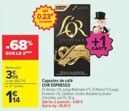 Carrefour Market L'OR ESPRESSO offre
