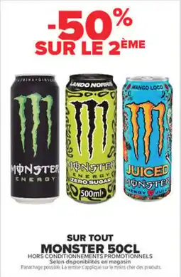 Carrefour Market Monster energy offre