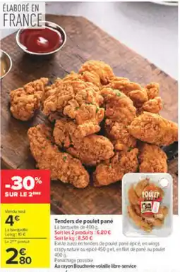 Carrefour Market POULET TENDERS offre