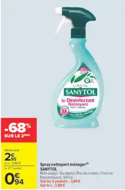 Carrefour Market SANYTOL Spray nettoyant ménager offre