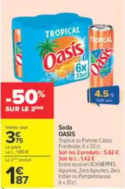 Carrefour Market Oasis Soda offre