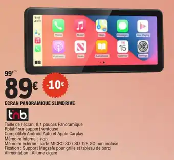 Tnb ECRAN PANORAMIQUE SLIMDRIVE