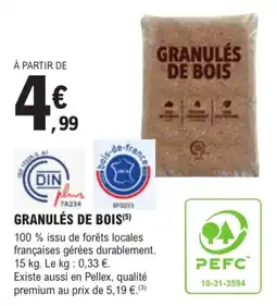 E.Leclerc Brico GRANULÉS DE BOIS offre
