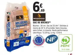 E.Leclerc Brico WOODSTOCK BOIS BÛCHES offre