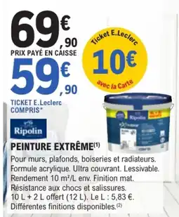 E.Leclerc Brico Ripolin PEINTURE EXTRÊME offre