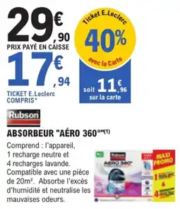 E.Leclerc Brico Rubson ABSORBEUR "AÉRO 360" offre