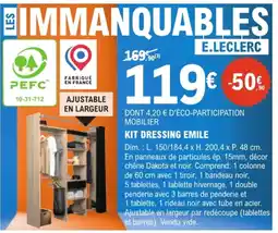 E.Leclerc Brico KIT DRESSING EMILE offre