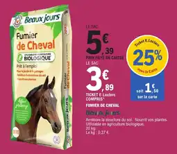 E.Leclerc Brico Beaux jours Fumier de Cheval offre