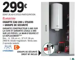 E.Leclerc Brico ARISTON CHAUFFE EAU 200 L STILEOS offre