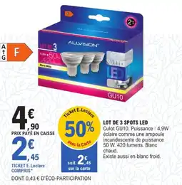 E.Leclerc Brico ALLVISION SPOTS LED offre