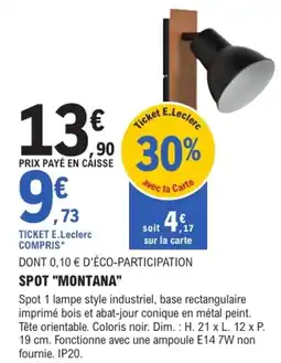 E.Leclerc Brico SPOT "MONTANA" offre