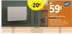 E.Leclerc Brico Bestherm RADIATEUR À INERTIE SÈCHE "IRINA" offre